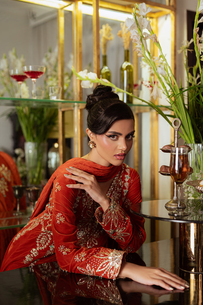 Saira Rizwan | Velvet Pret 25 | NEELAM-SRVP25-06 - Official Saira Rizwan stockist in UK - Sakeena London