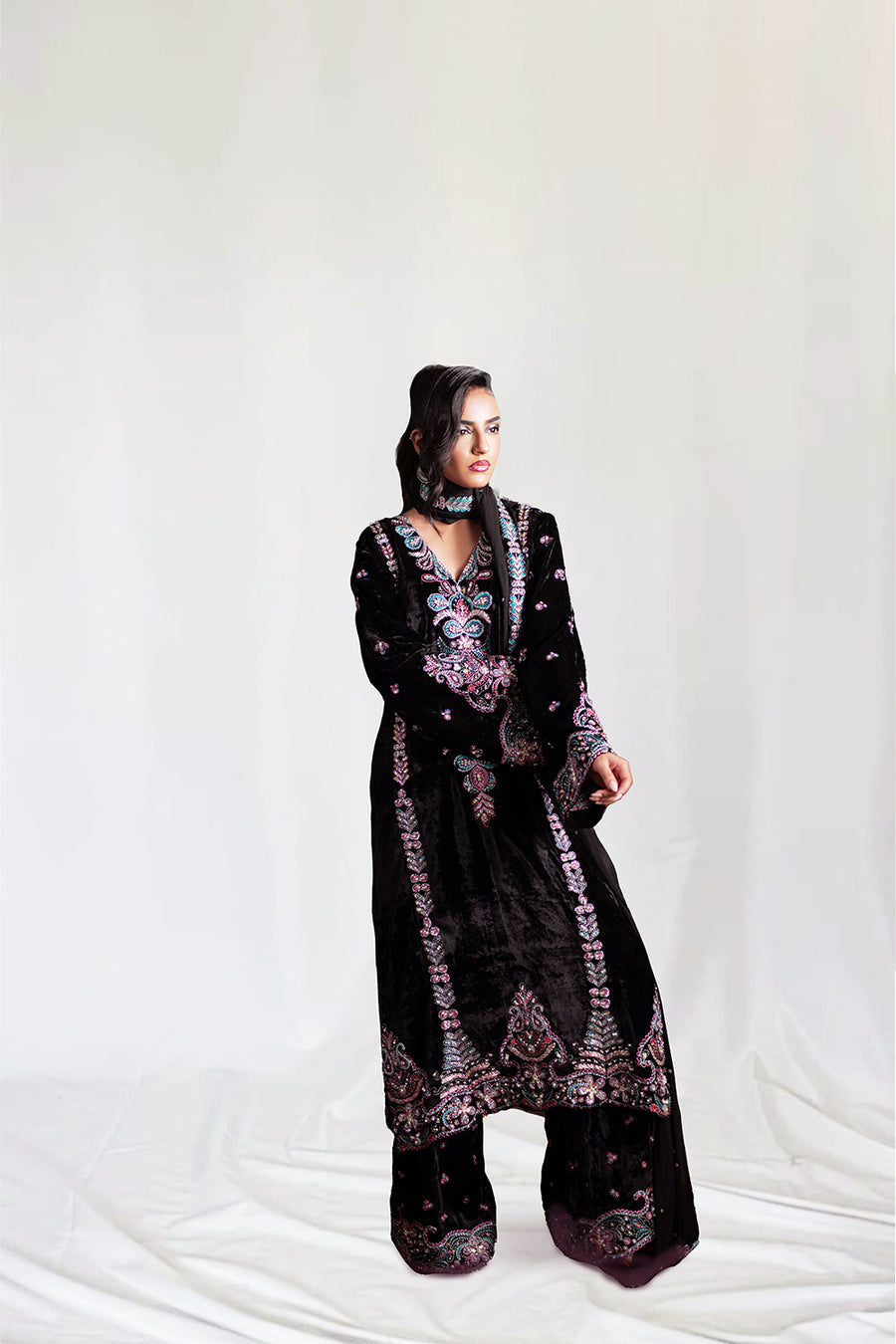 Saira Rizwan | Velvet Pret 25 | ZARQ-SRVP25-03 - Official Saira Rizwan stockist in UK - Sakeena London