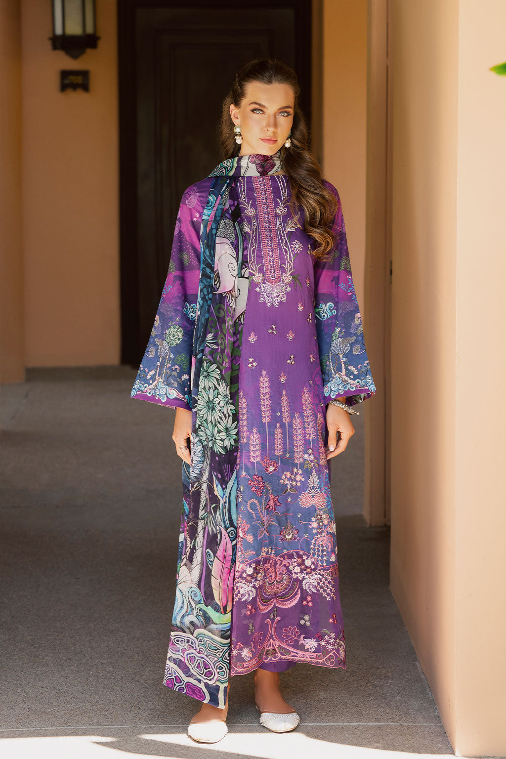 Ramsha | Ghazal Luxury Lawn | G-305 - Official Ramsha stockist in UK - Sakeena London