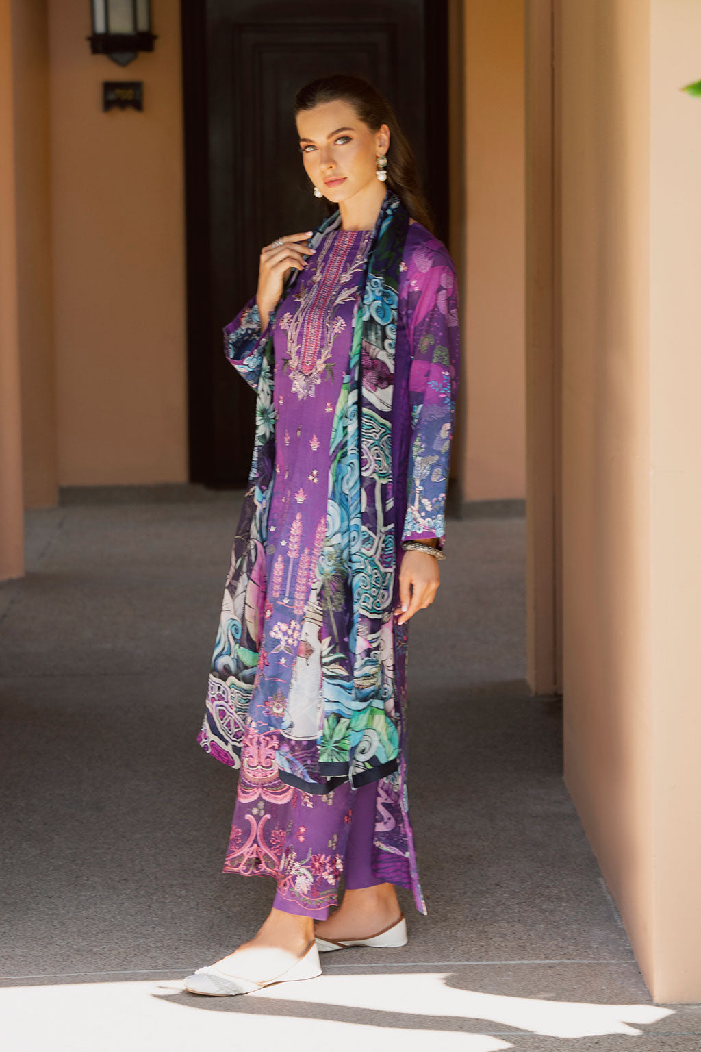 Ramsha | Ghazal Luxury Lawn | G-305 - Official Ramsha stockist in UK - Sakeena London