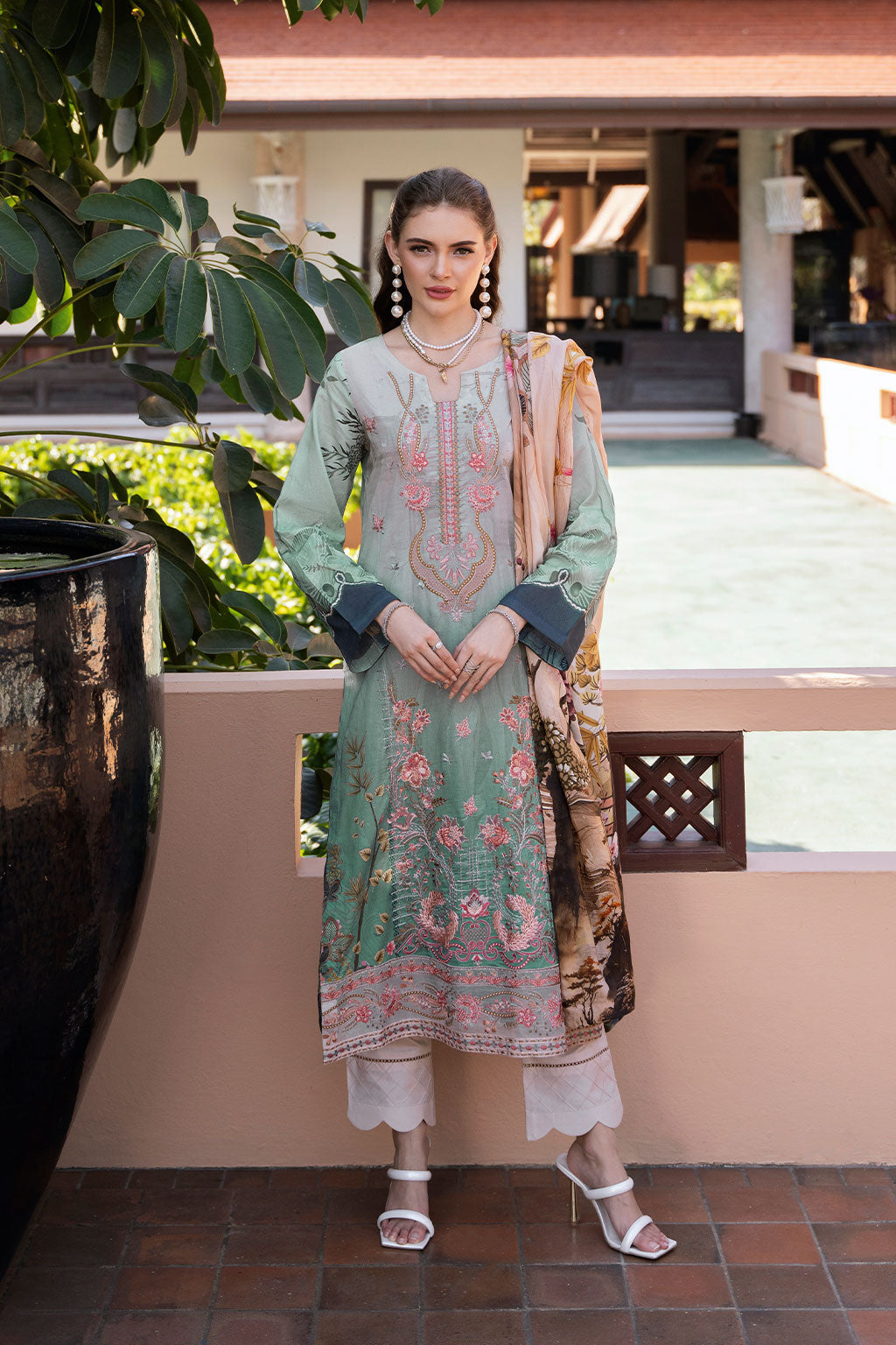 Ramsha | Ghazal Luxury Lawn | G-312 - Official Ramsha stockist in UK - Sakeena London