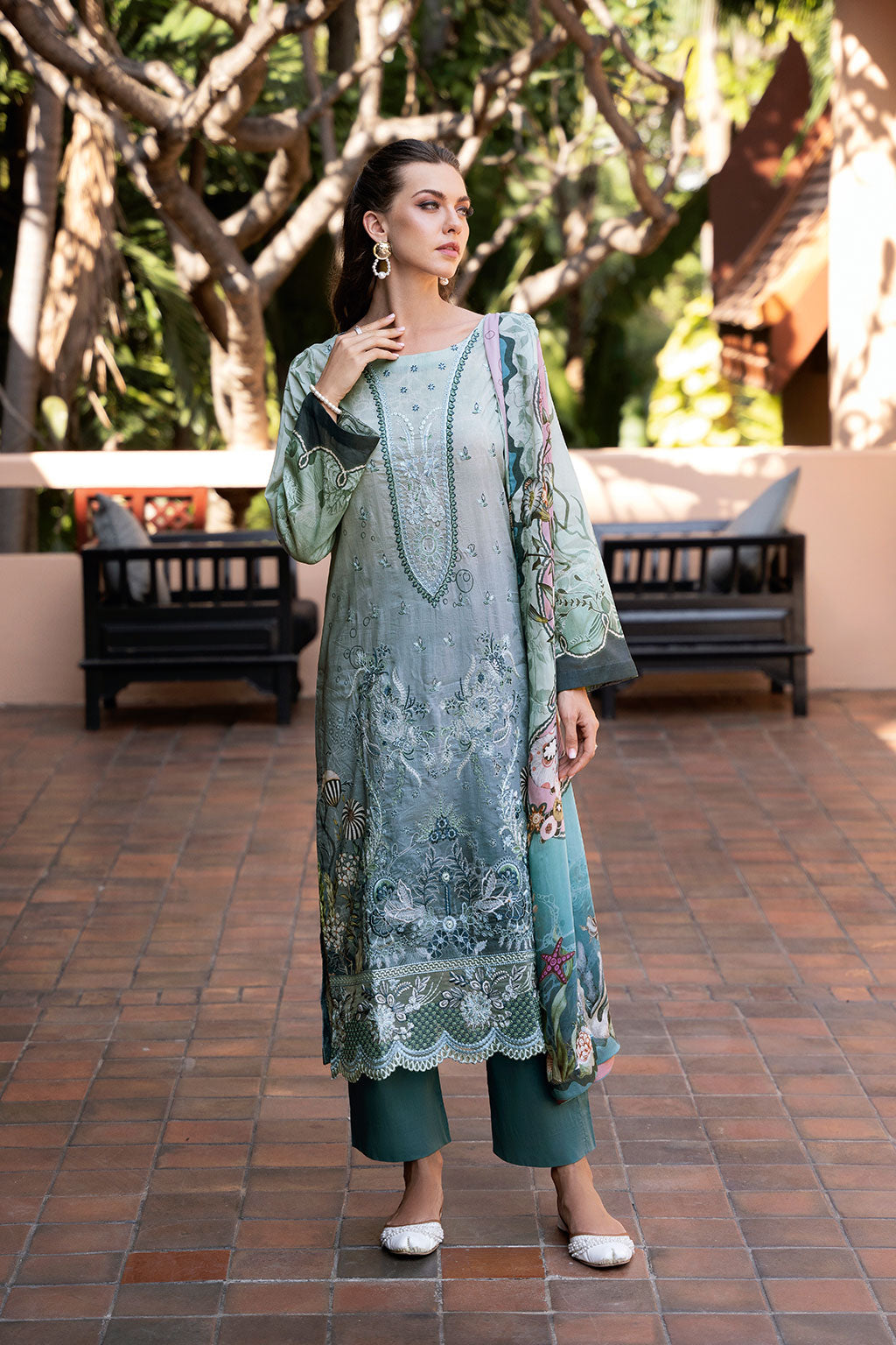 Ramsha | Ghazal Luxury Lawn | G-306 - Official Ramsha stockist in UK - Sakeena London