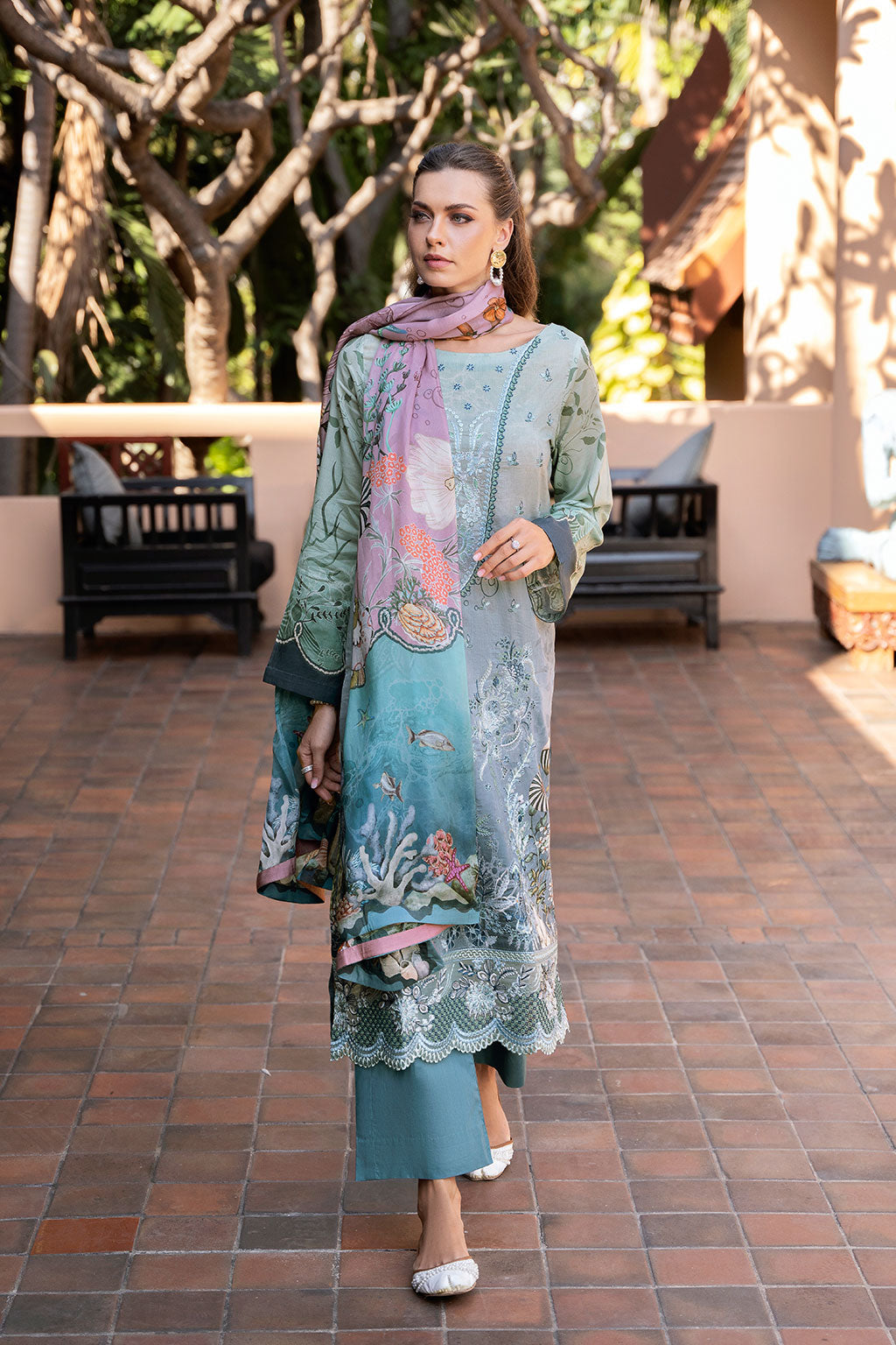 Ramsha | Ghazal Luxury Lawn | G-306 - Official Ramsha stockist in UK - Sakeena London