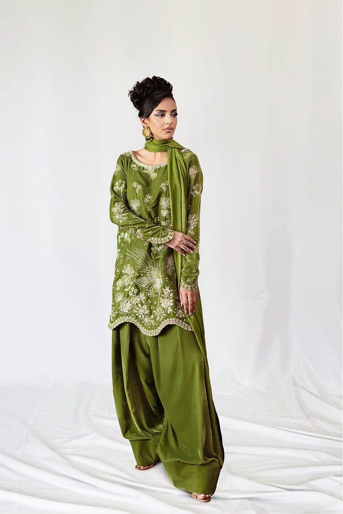 Saira Rizwan | Velvet Pret 25 | KAHWA-SRVP25-08 - Official Saira Rizwan stockist in UK - Sakeena London