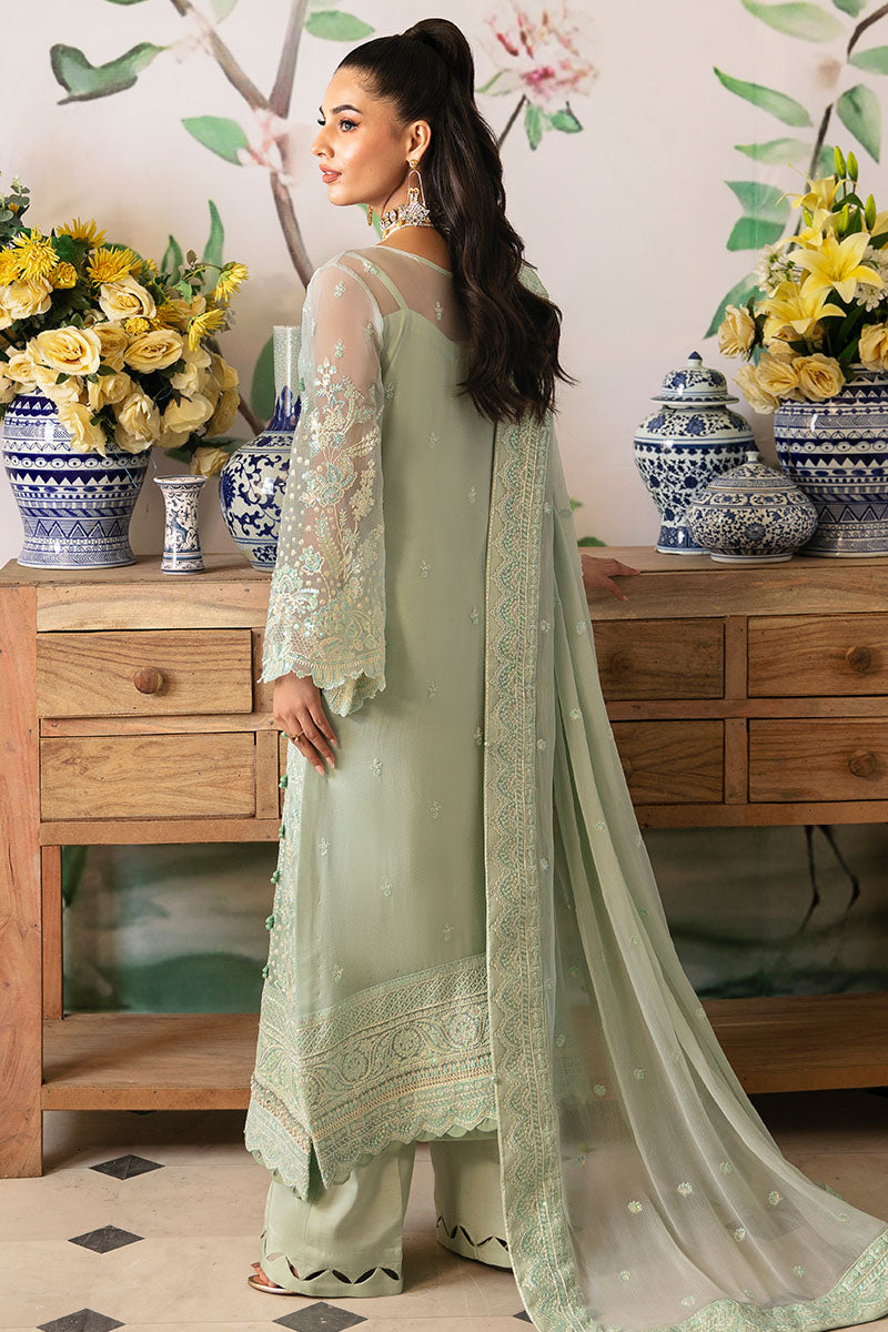 Gulaal | Embroidered Chiffon 24 | Jade - Official Gulaal stockist in UK - Sakeena London