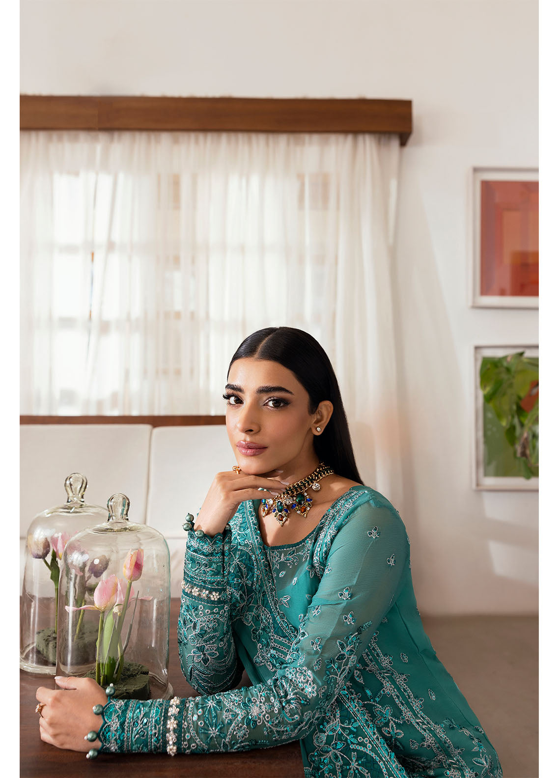 Gulaal | Reverie Embroidered Chiffon | MIRAL - Official Gulaal stockist in UK - Sakeena London