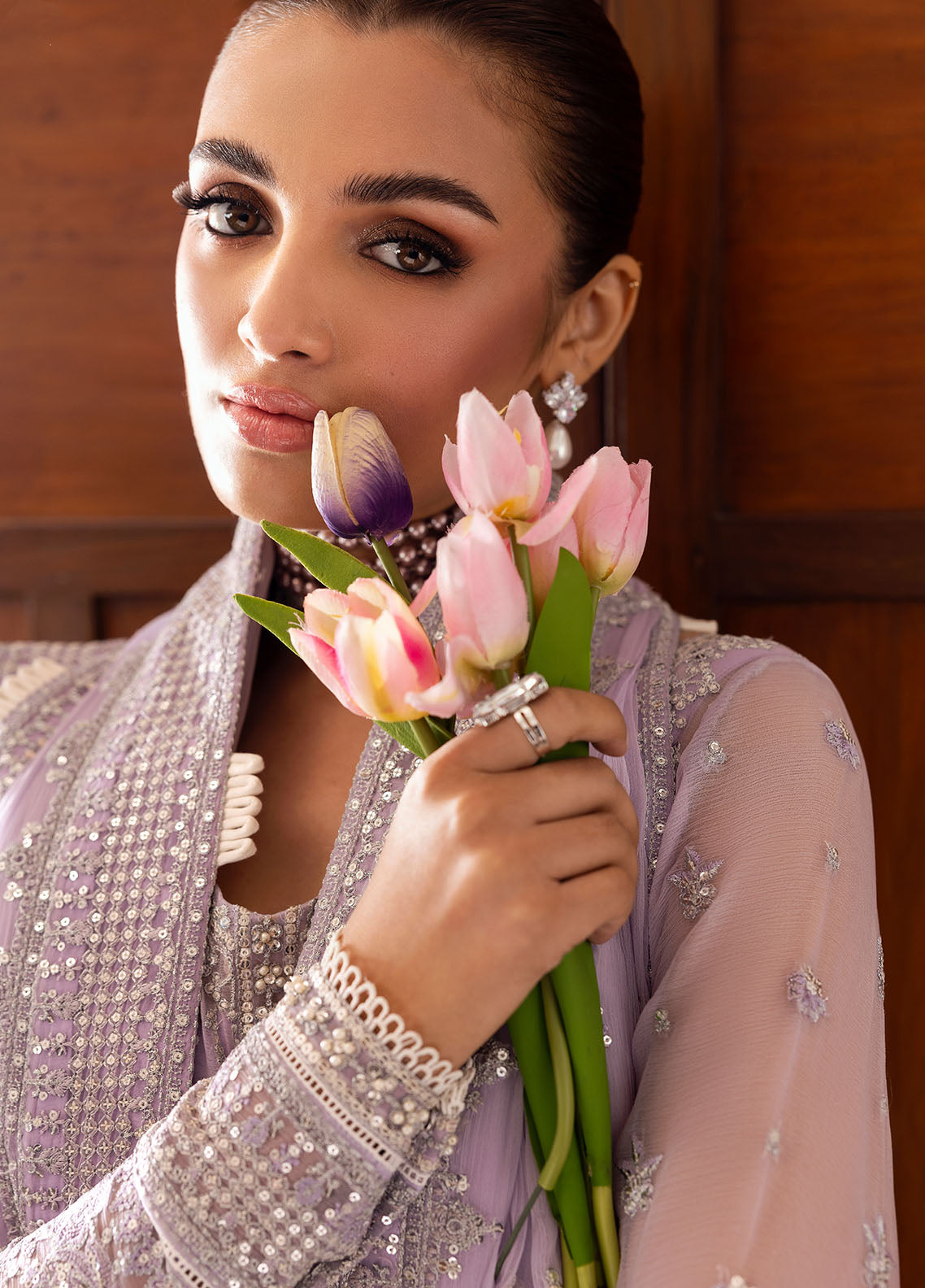 Gulaal | Reverie Embroidered Chiffon | PAREESA - Official Gulaal stockist in UK - Sakeena London