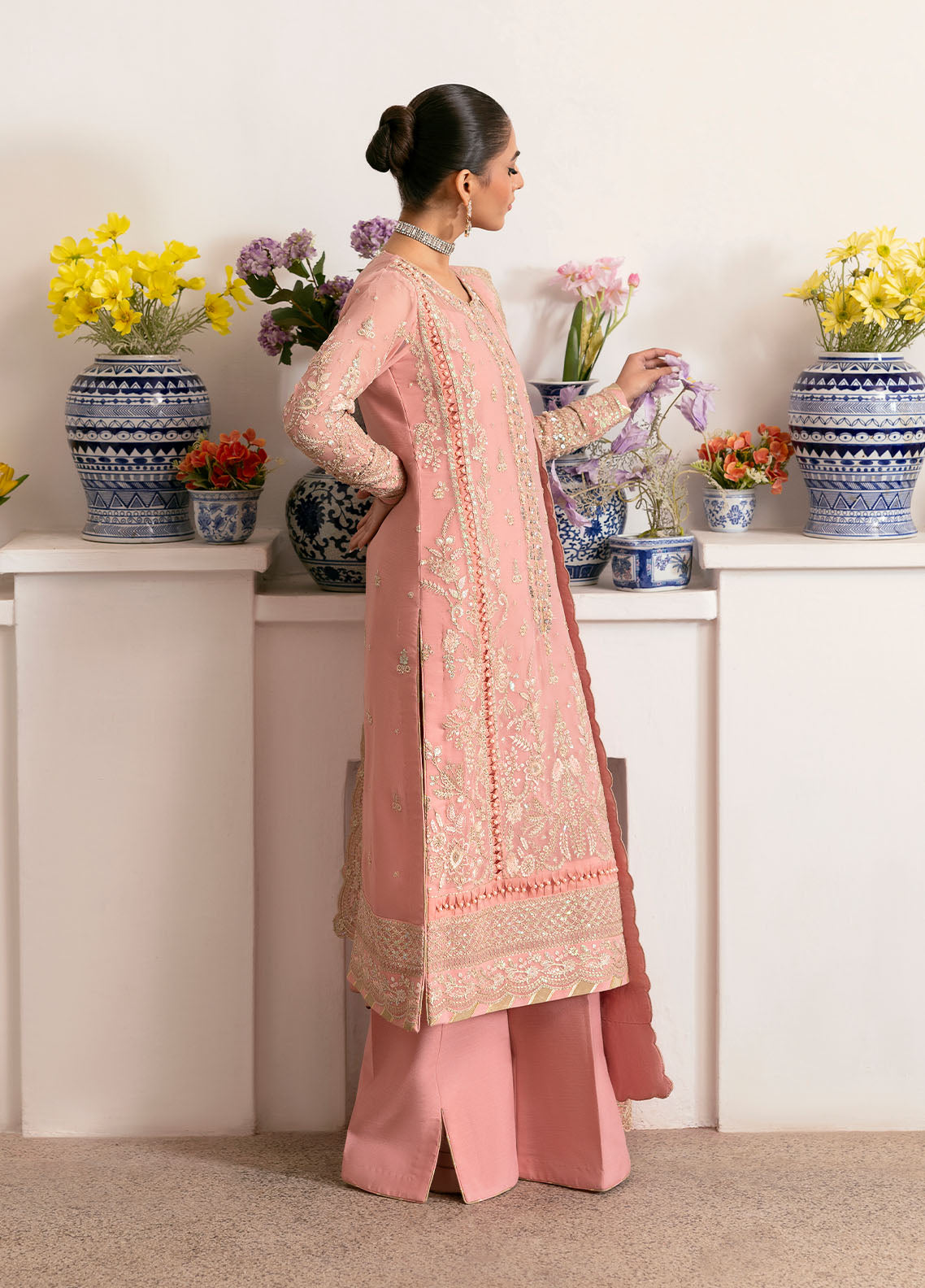 Gulaal | Reverie Embroidered Chiffon | CORALYN - Official Gulaal stockist in UK - Sakeena London