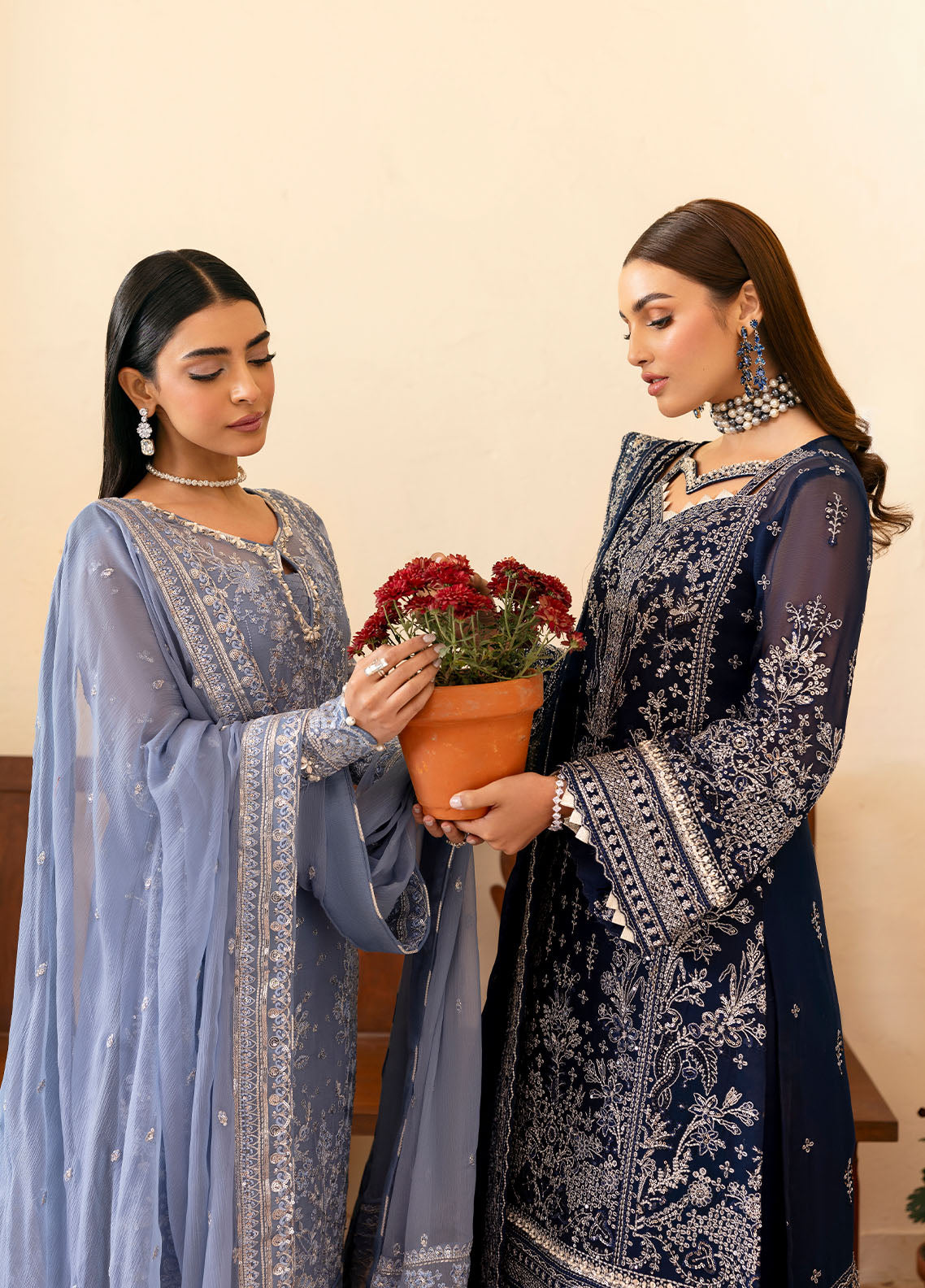 Gulaal | Reverie Embroidered Chiffon | MEHER - Official Gulaal stockist in UK - Sakeena London