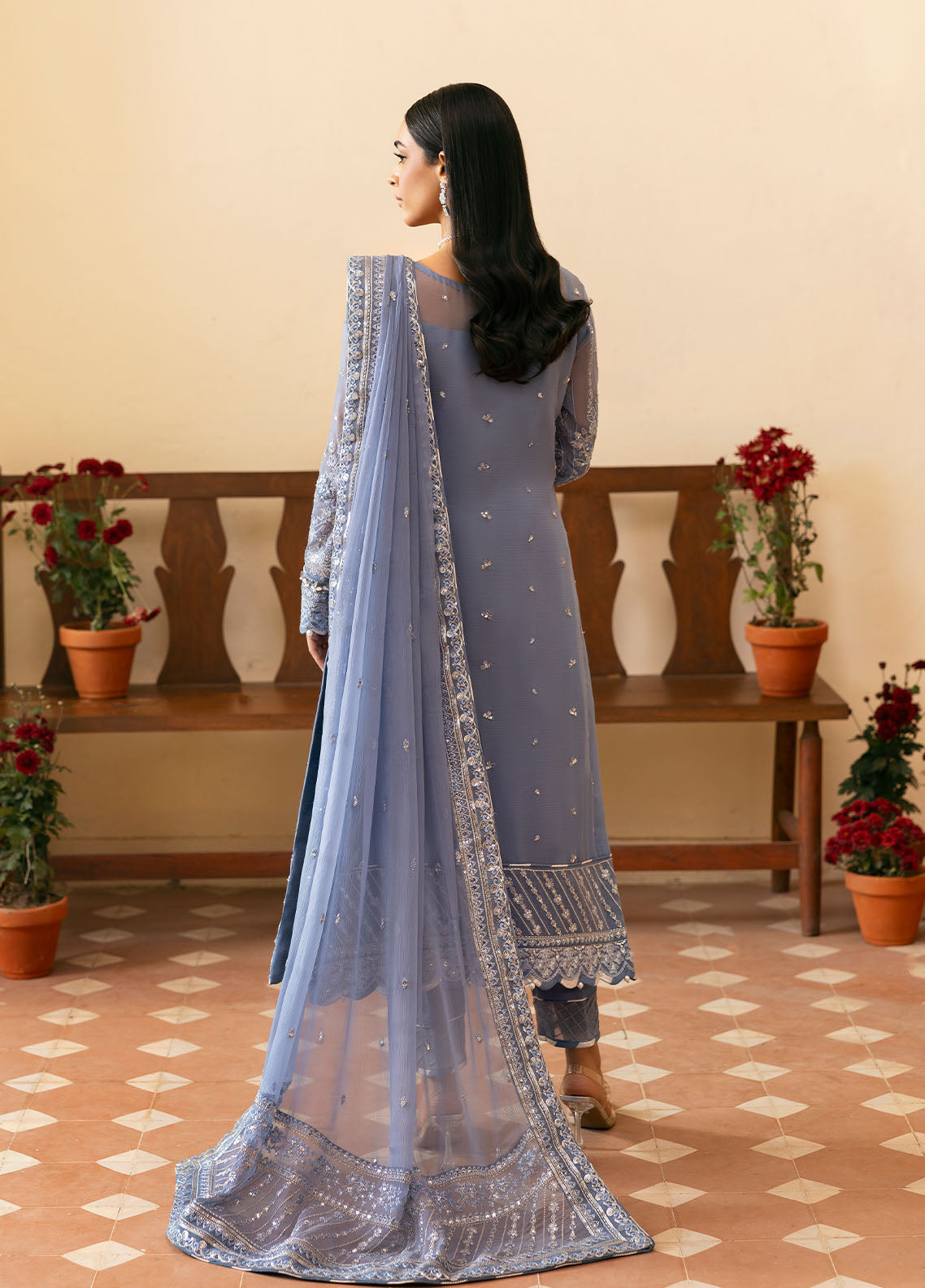 Gulaal | Reverie Embroidered Chiffon | MEHER - Official Gulaal stockist in UK - Sakeena London
