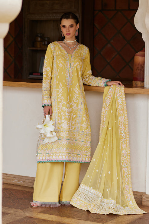 Gulaal | Luxury Lawn 25 | Iris - Official Gulaal stockist in UK - Sakeena London