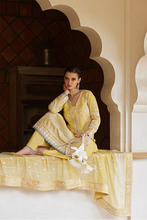 Gulaal | Luxury Lawn 25 | Iris - Official Gulaal stockist in UK - Sakeena London