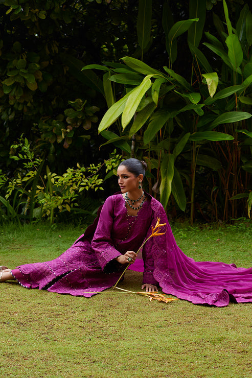 Gulaal | Luxury Lawn 25 | Hazel - Official Gulaal stockist in UK - Sakeena London