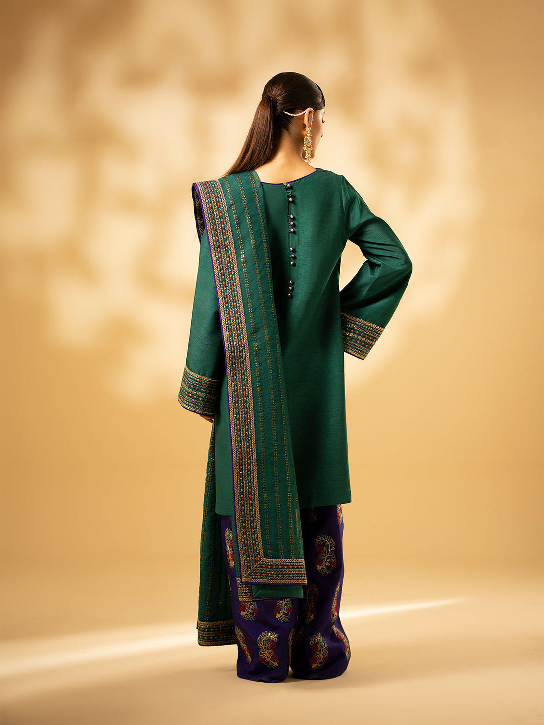 Fozia Khalid | Eid Edit 24 | Emerald Craftsmanship - Official Fozia Khalid stockist in UK - Sakeena London