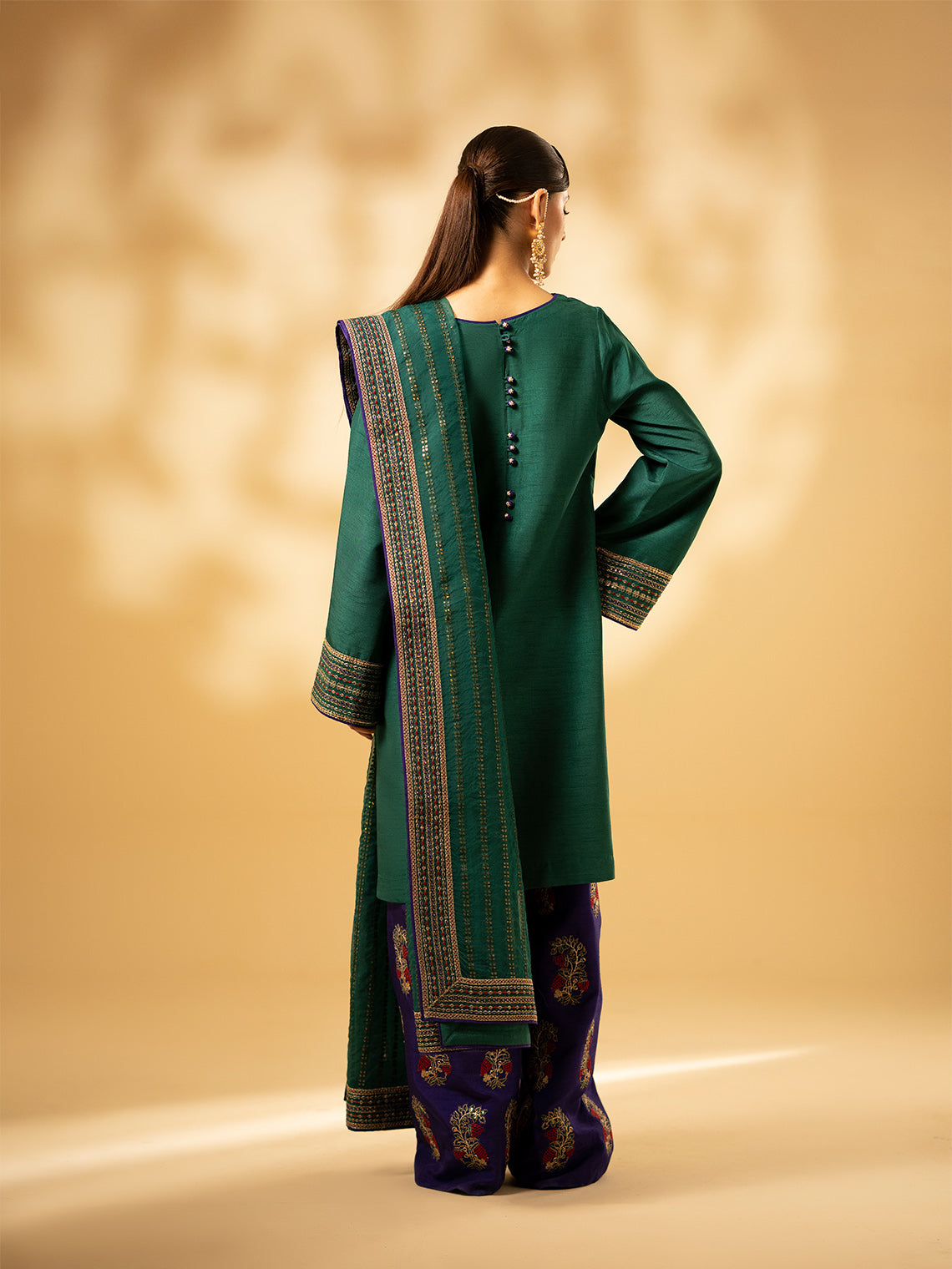 Fozia Khalid | Eid Edit 24 | Emerald Craftsmanship - Official Fozia Khalid stockist in UK - Sakeena London