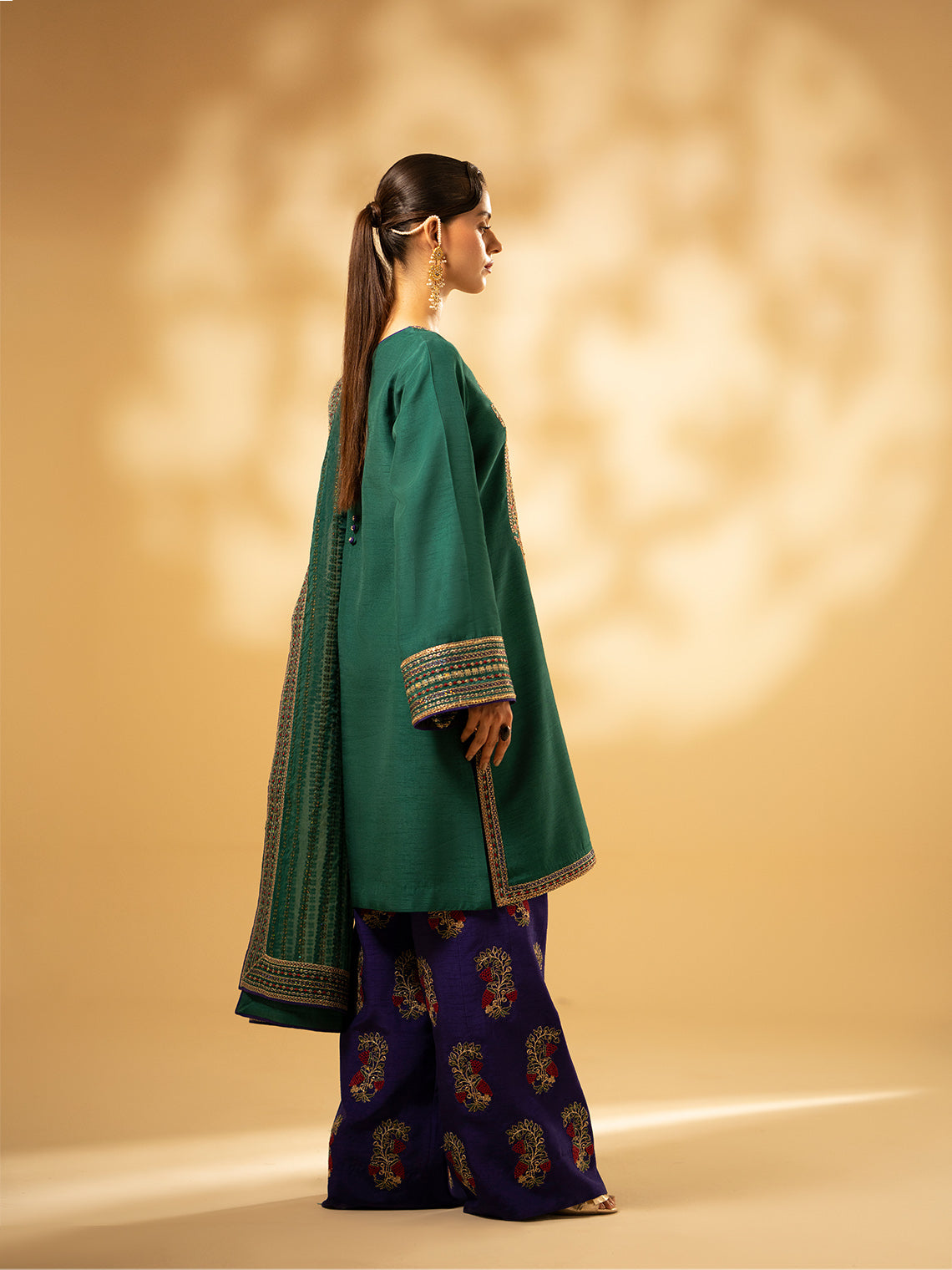 Fozia Khalid | Eid Edit 24 | Emerald Craftsmanship - Official Fozia Khalid stockist in UK - Sakeena London