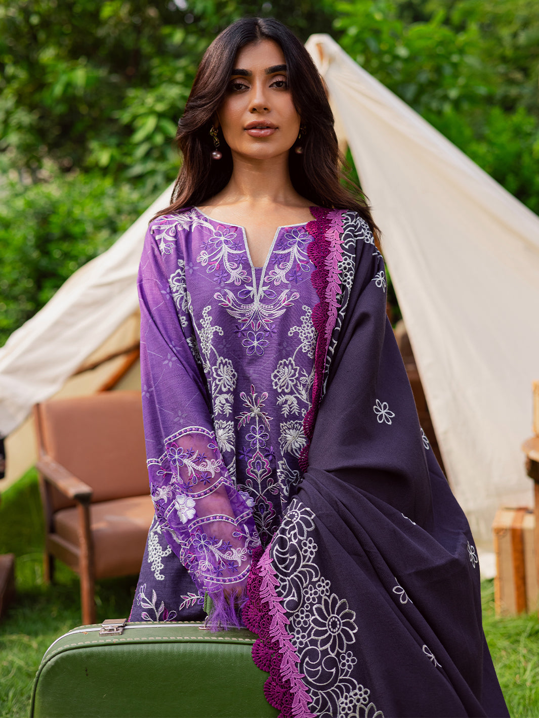 Mahnur | Gardenia Khaddar 25 | GR-01 - Official Mahnur stockist in UK - Sakeena London