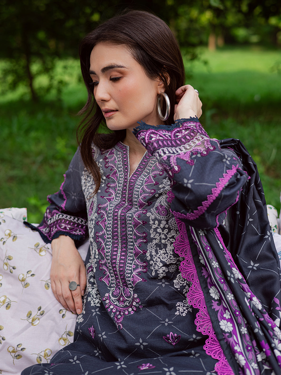 Mahnur | Gardenia Khaddar 25 | GR-02 - Official Mahnur stockist in UK - Sakeena London