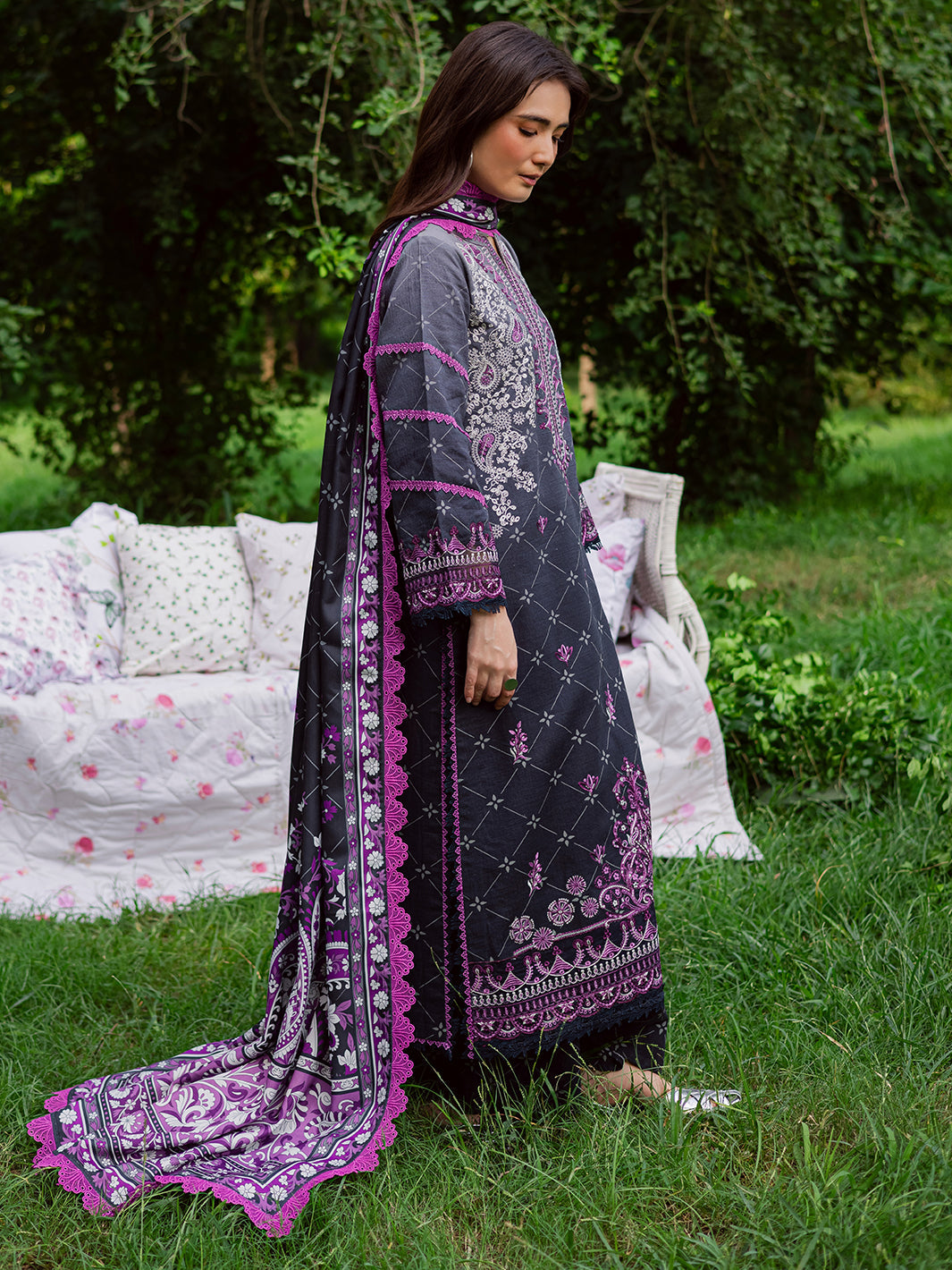 Mahnur | Gardenia Khaddar 25 | GR-02 - Official Mahnur stockist in UK - Sakeena London