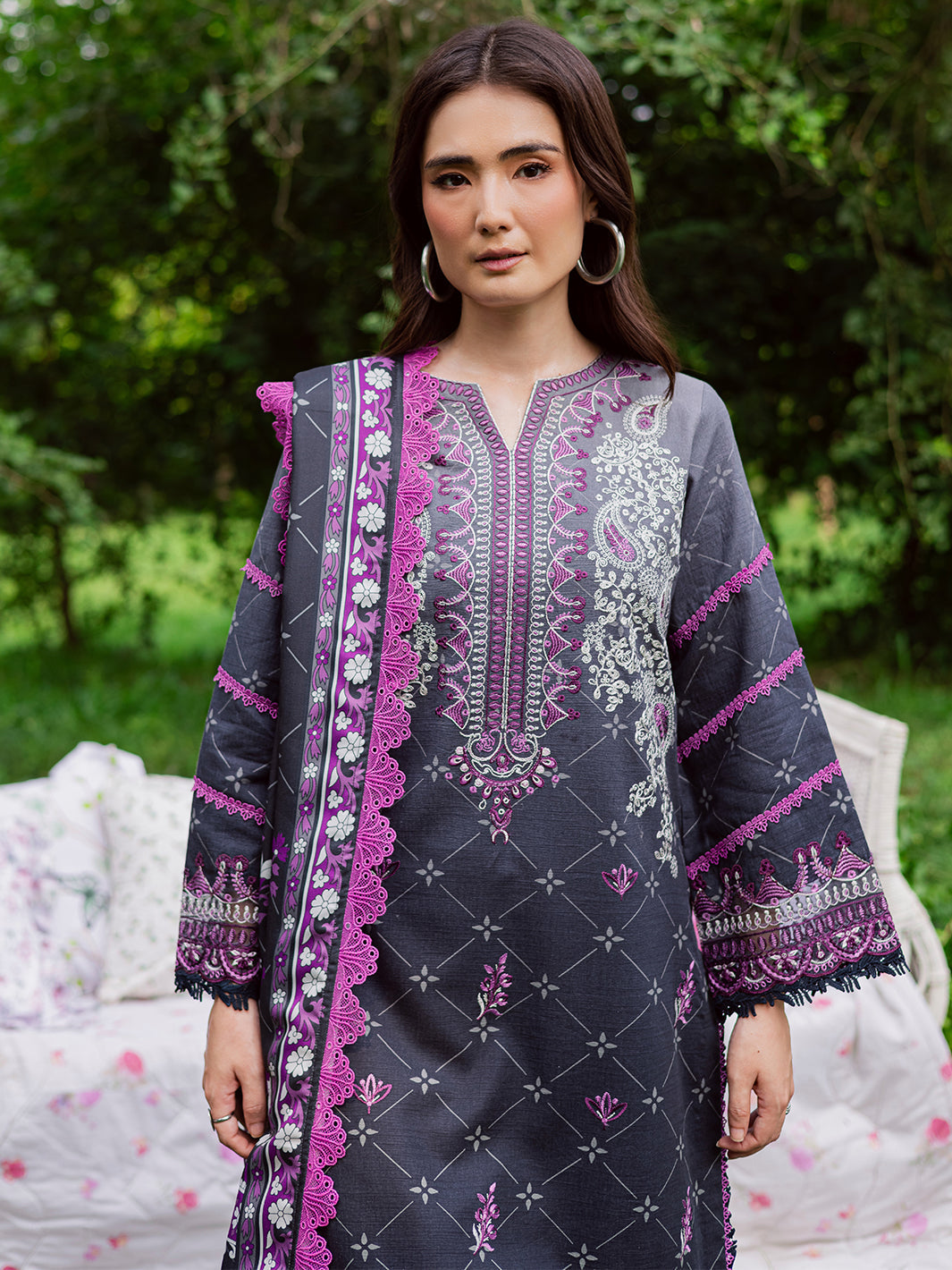 Mahnur | Gardenia Khaddar 25 | GR-02 - Official Mahnur stockist in UK - Sakeena London