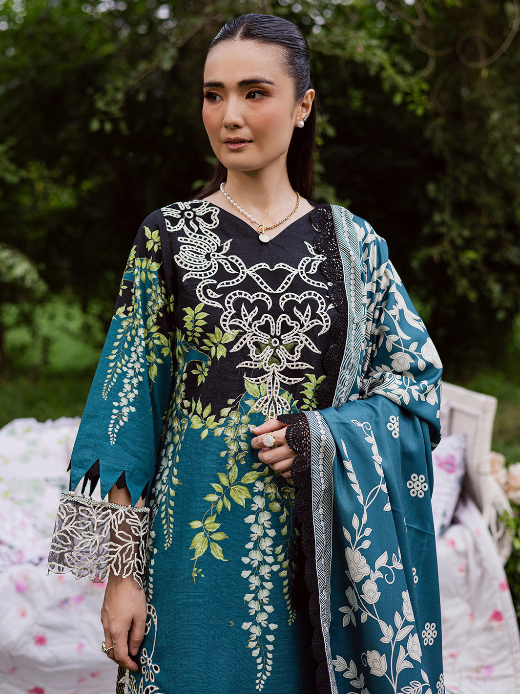 Mahnur | Gardenia Khaddar 25 | GR-04 - Official Mahnur stockist in UK - Sakeena London