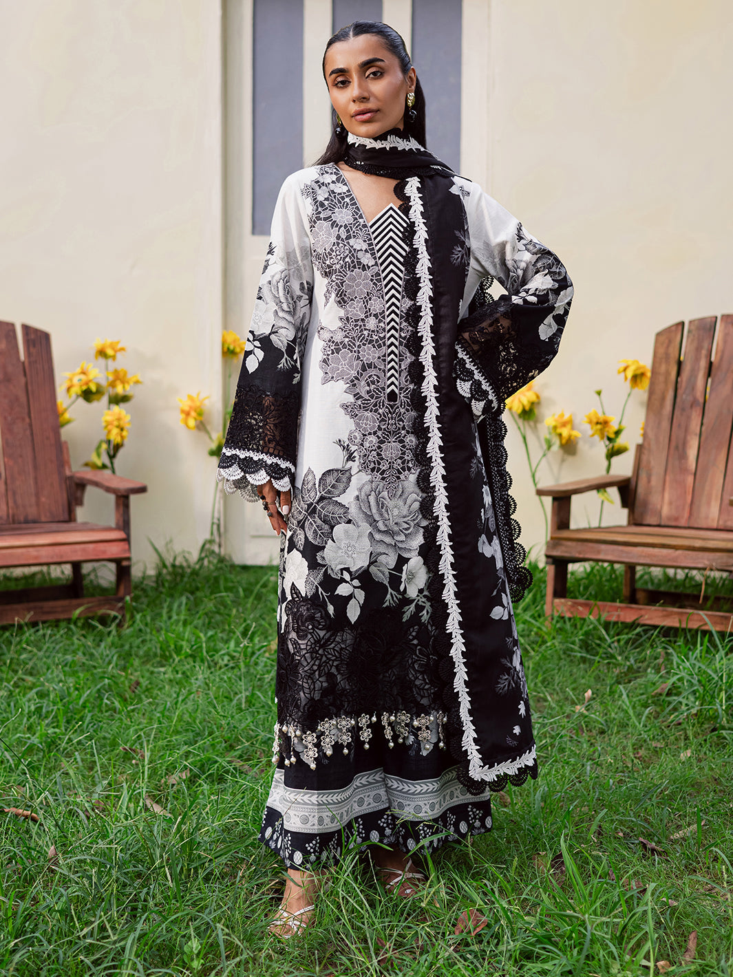 Mahnur | Gardenia Khaddar 25 | GR-05 - Official Mahnur stockist in UK - Sakeena London