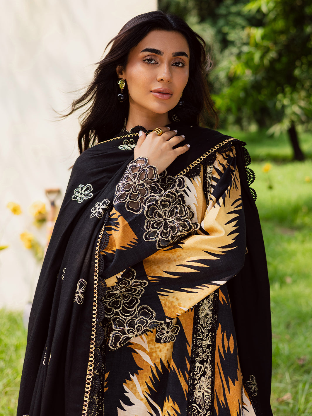 Mahnur | Gardenia Khaddar 25 | GR-09 - Official Mahnur stockist in UK - Sakeena London