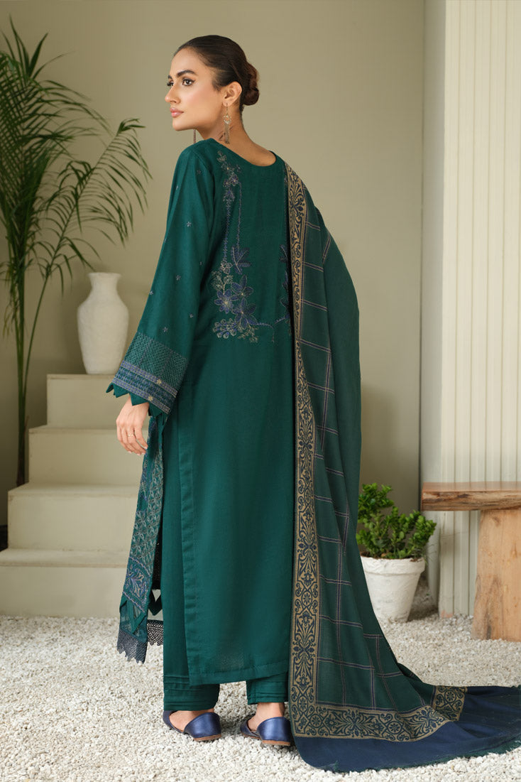 Marjjan | Aangan Embroidered Viscose | MDS-75 (GREEN) - Official Marjjan stockist in UK - Sakeena London