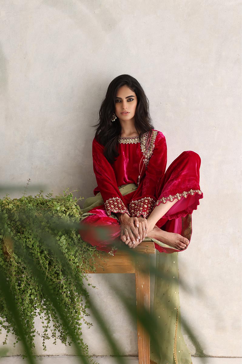 Sana Abbas | Velvet Formals | GULAAL - Official Sana Abbas stockist in UK - Sakeena London