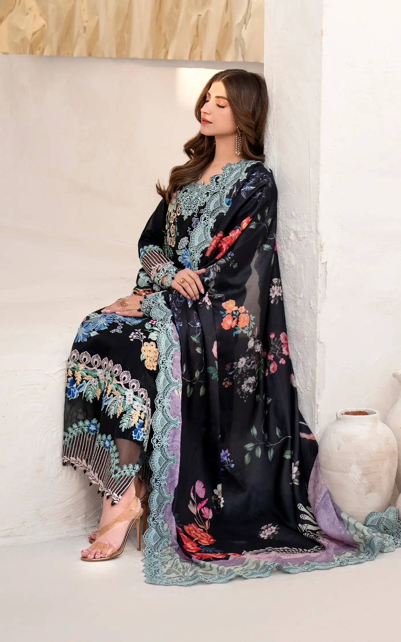 Asifa and Nabeel | Azalia Sumemr 25 | Garden Rose (AZL25-05) - Official Asifa and Nabeel stockist in UK - Sakeena London