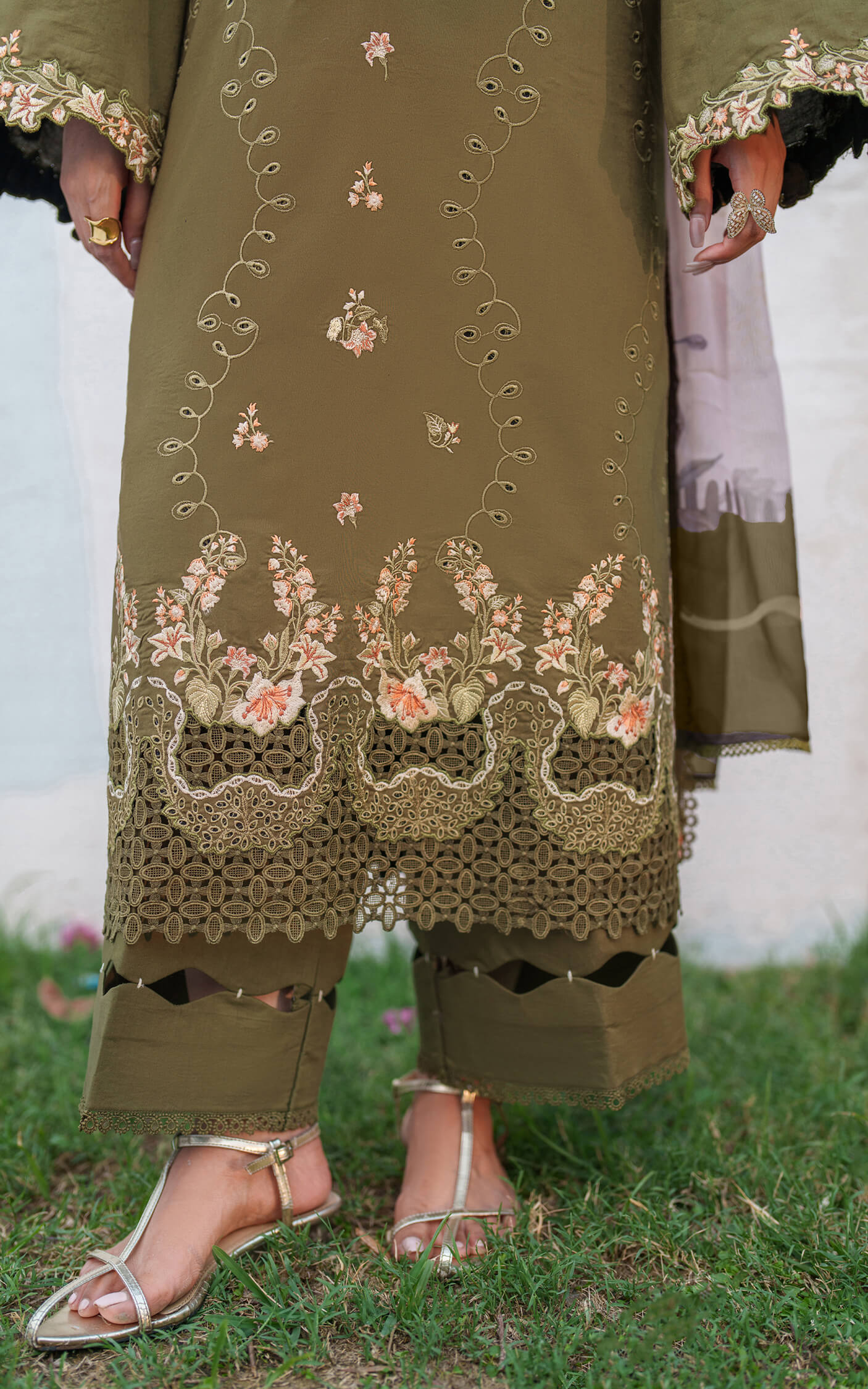 Asifa and Nabeel | Eden Cambric 25 | Gardenia Grace ECU25-09 - Official Asifa and Nabeel stockist in UK - Sakeena London