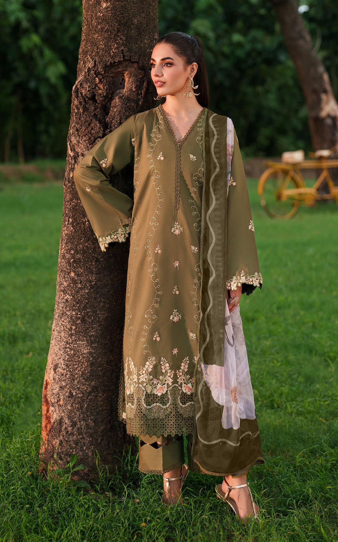 Asifa and Nabeel | Eden Cambric 25 | Gardenia Grace ECU25-09 - Official Asifa and Nabeel stockist in UK - Sakeena London