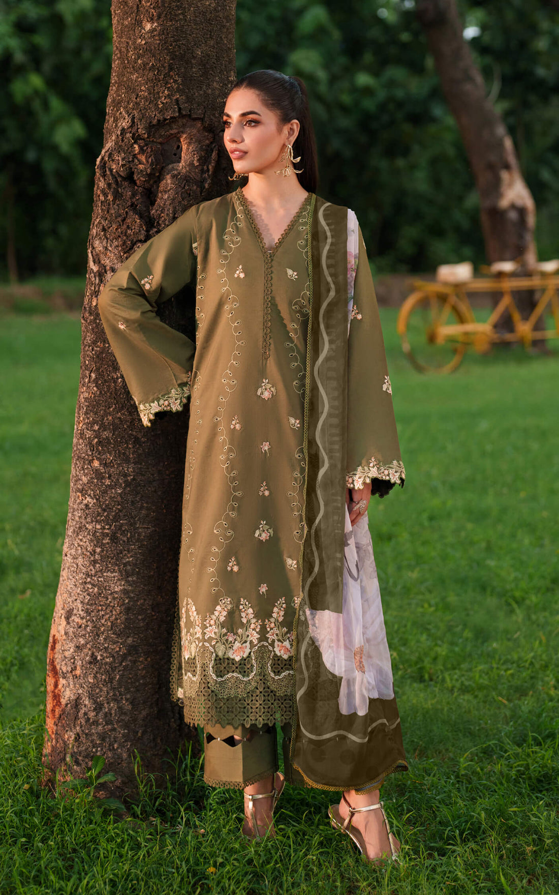 Asifa and Nabeel | Eden Cambric 25 | Gardenia Grace ECU25-09 - Official Asifa and Nabeel stockist in UK - Sakeena London