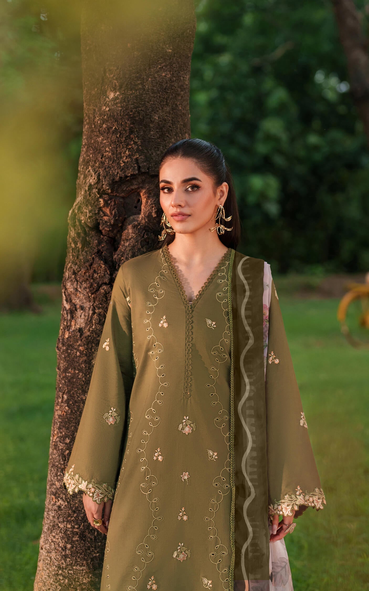 Asifa and Nabeel | Eden Cambric 25 | Gardenia Grace ECU25-09 - Official Asifa and Nabeel stockist in UK - Sakeena London