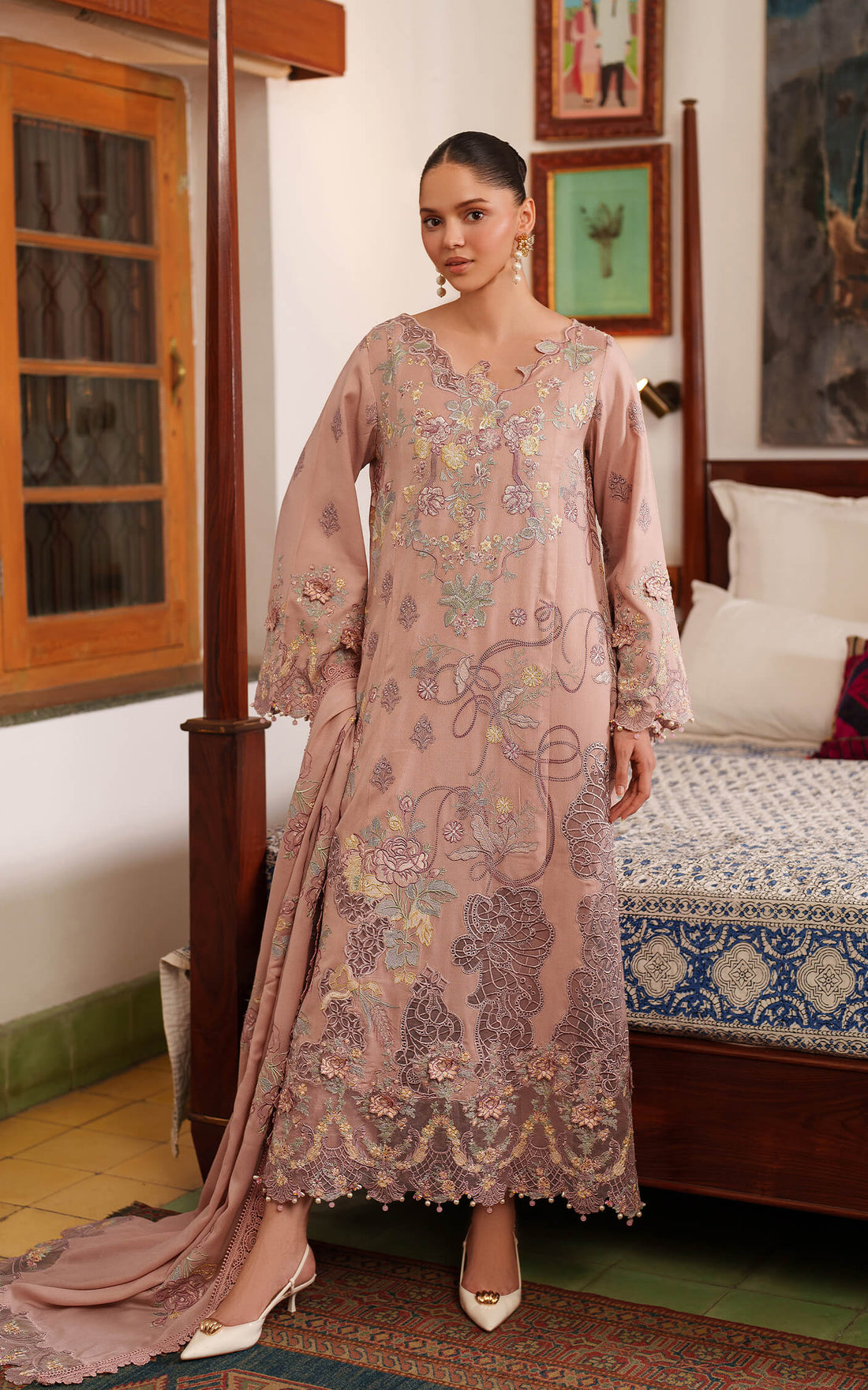 Asifa and Nabeel | Pashmina Luxe 25 | Glace LWC25-06 - Official Asifa and Nabeel stockist in UK - Sakeena London