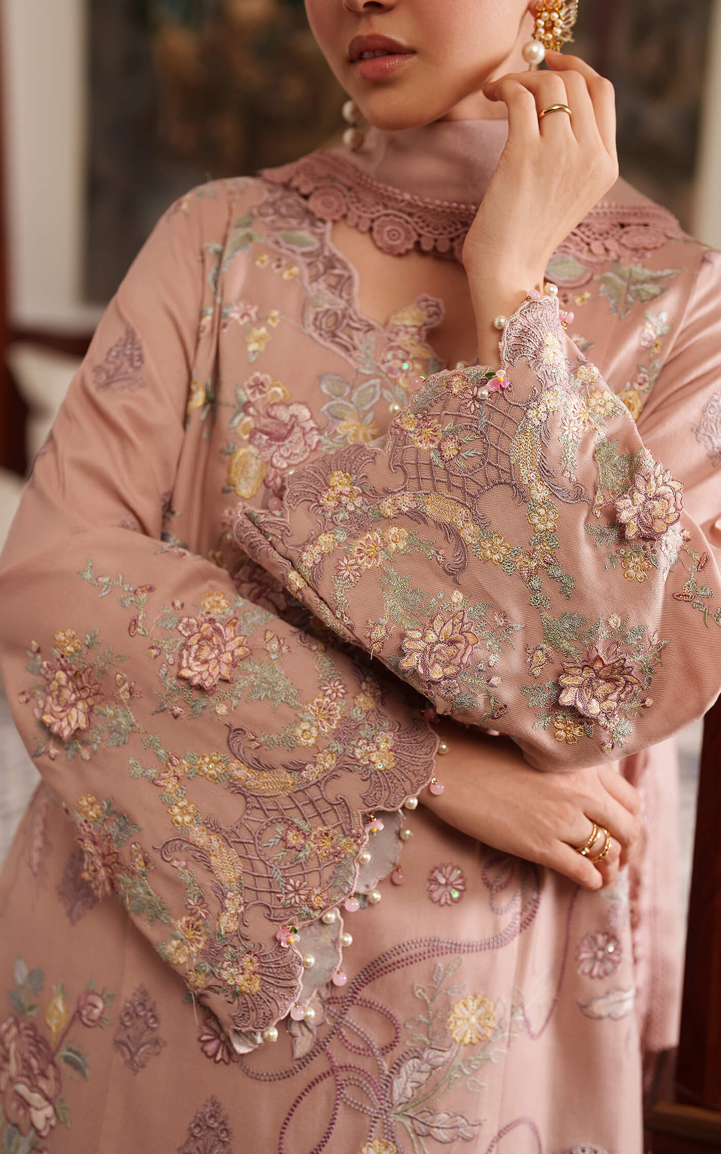 Asifa and Nabeel | Pashmina Luxe 25 | Glace LWC25-06 - Official Asifa and Nabeel stockist in UK - Sakeena London