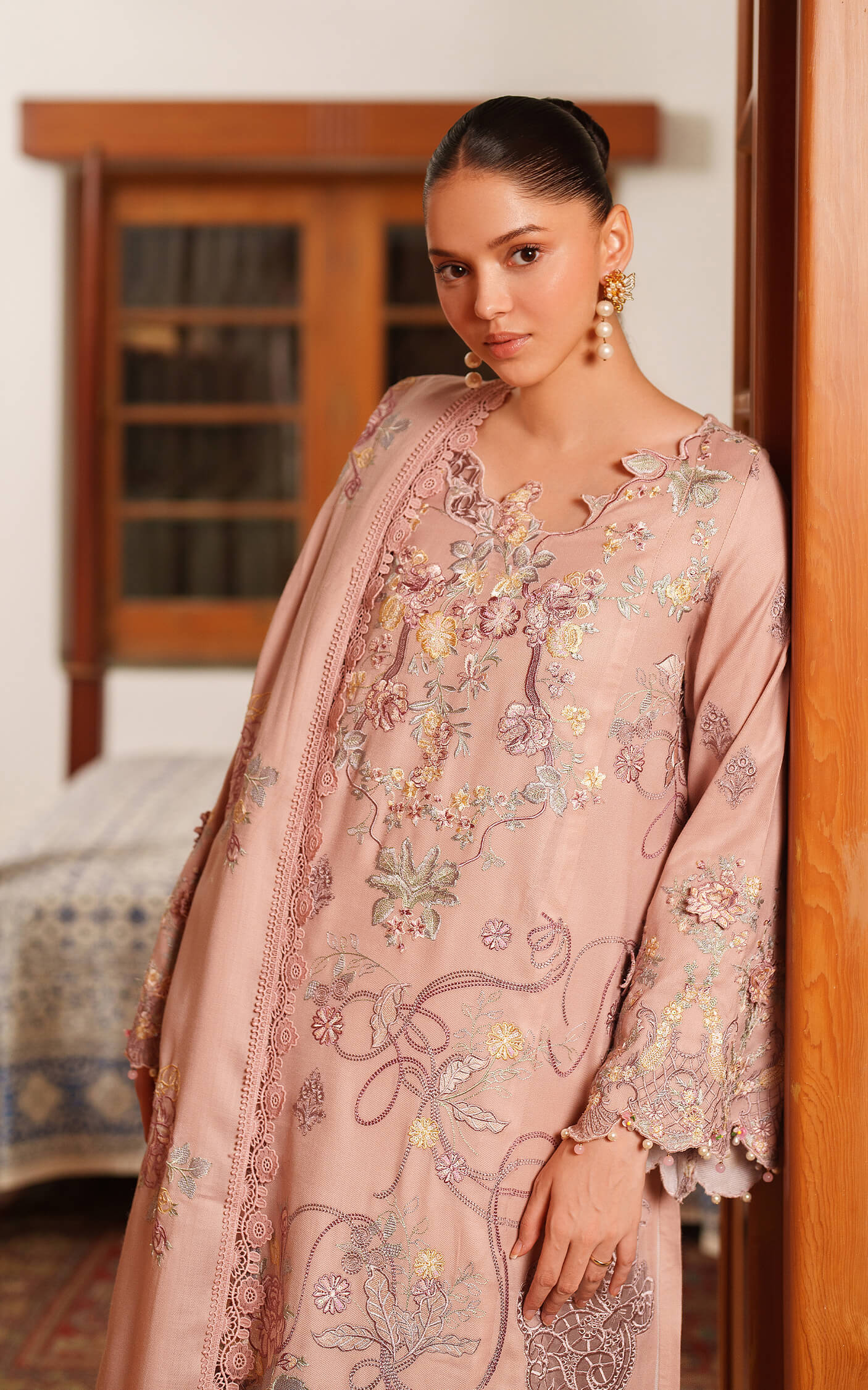 Asifa and Nabeel | Pashmina Luxe 25 | Glace LWC25-06 - Official Asifa and Nabeel stockist in UK - Sakeena London