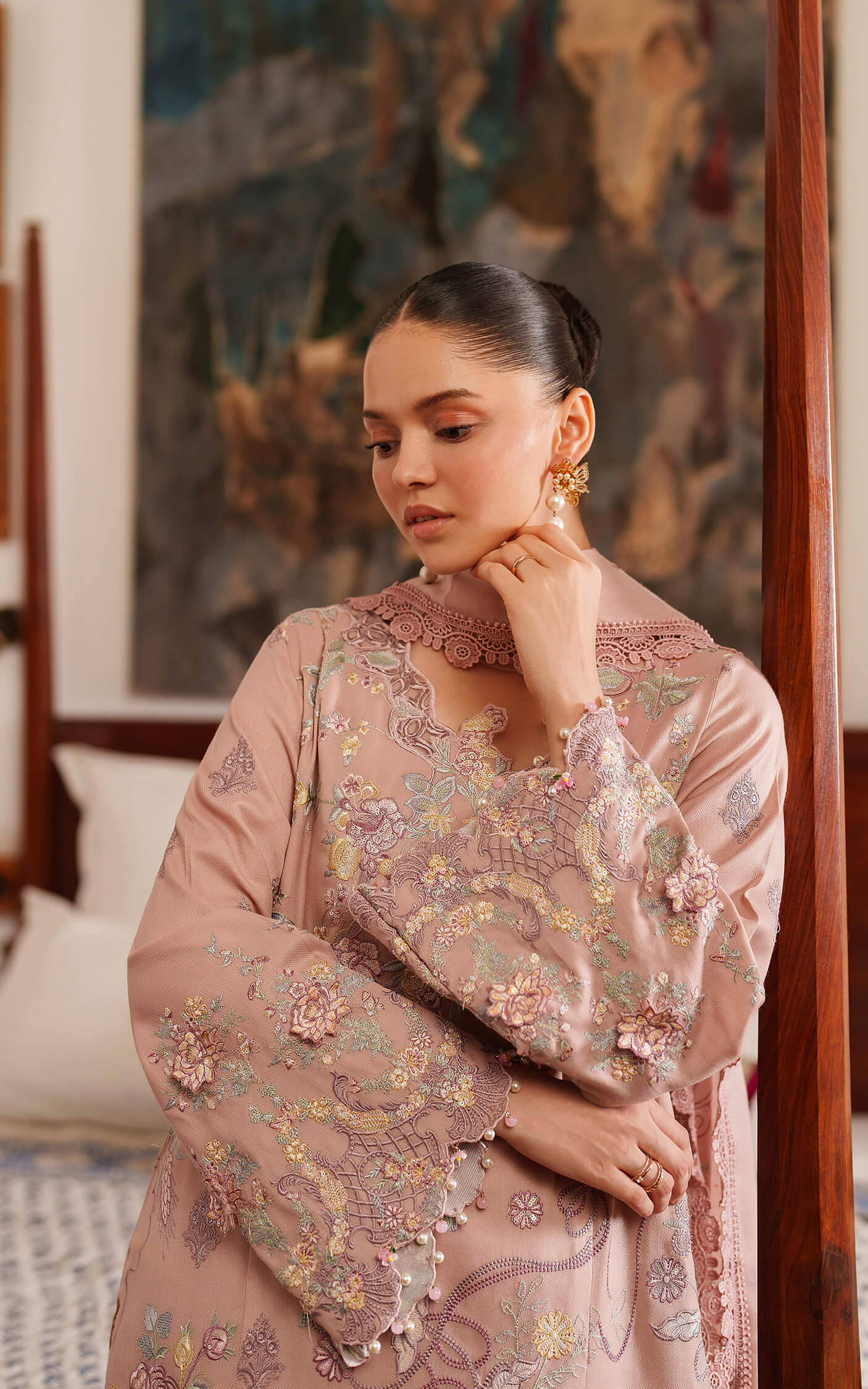 Asifa and Nabeel | Pashmina Luxe 25 | Glace LWC25-06 - Official Asifa and Nabeel stockist in UK - Sakeena London