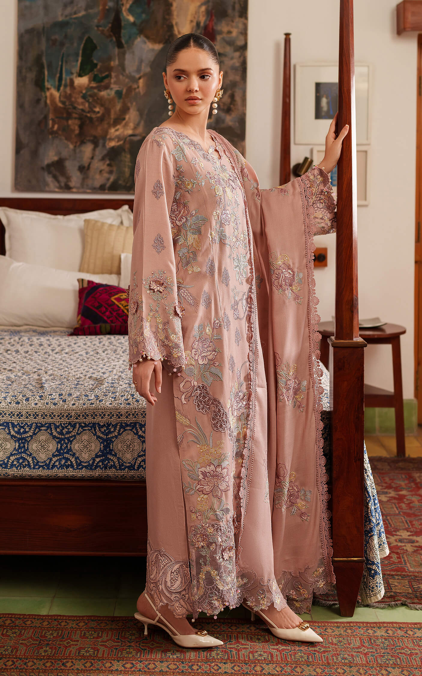 Asifa and Nabeel | Pashmina Luxe 25 | Glace LWC25-06 - Official Asifa and Nabeel stockist in UK - Sakeena London