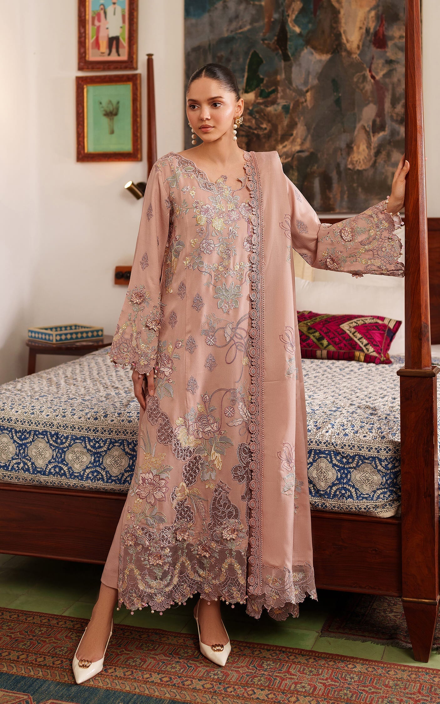 Asifa and Nabeel | Pashmina Luxe 25 | Glace LWC25-06 - Official Asifa and Nabeel stockist in UK - Sakeena London