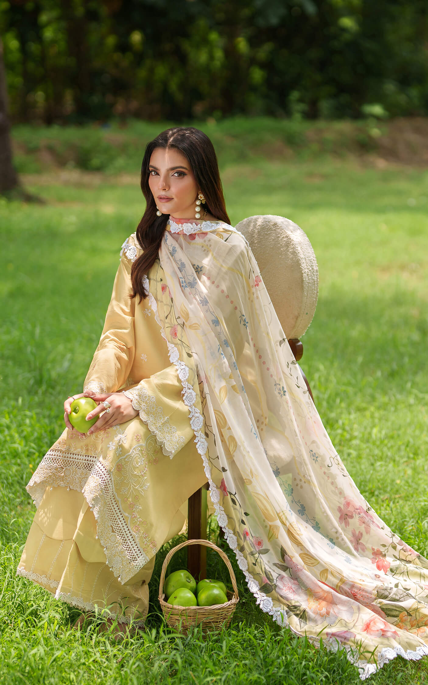 Asifa and Nabeel | Eden Cambric 25 | Golden Dust ECU25-10 - Official Asifa and Nabeel stockist in UK - Sakeena London