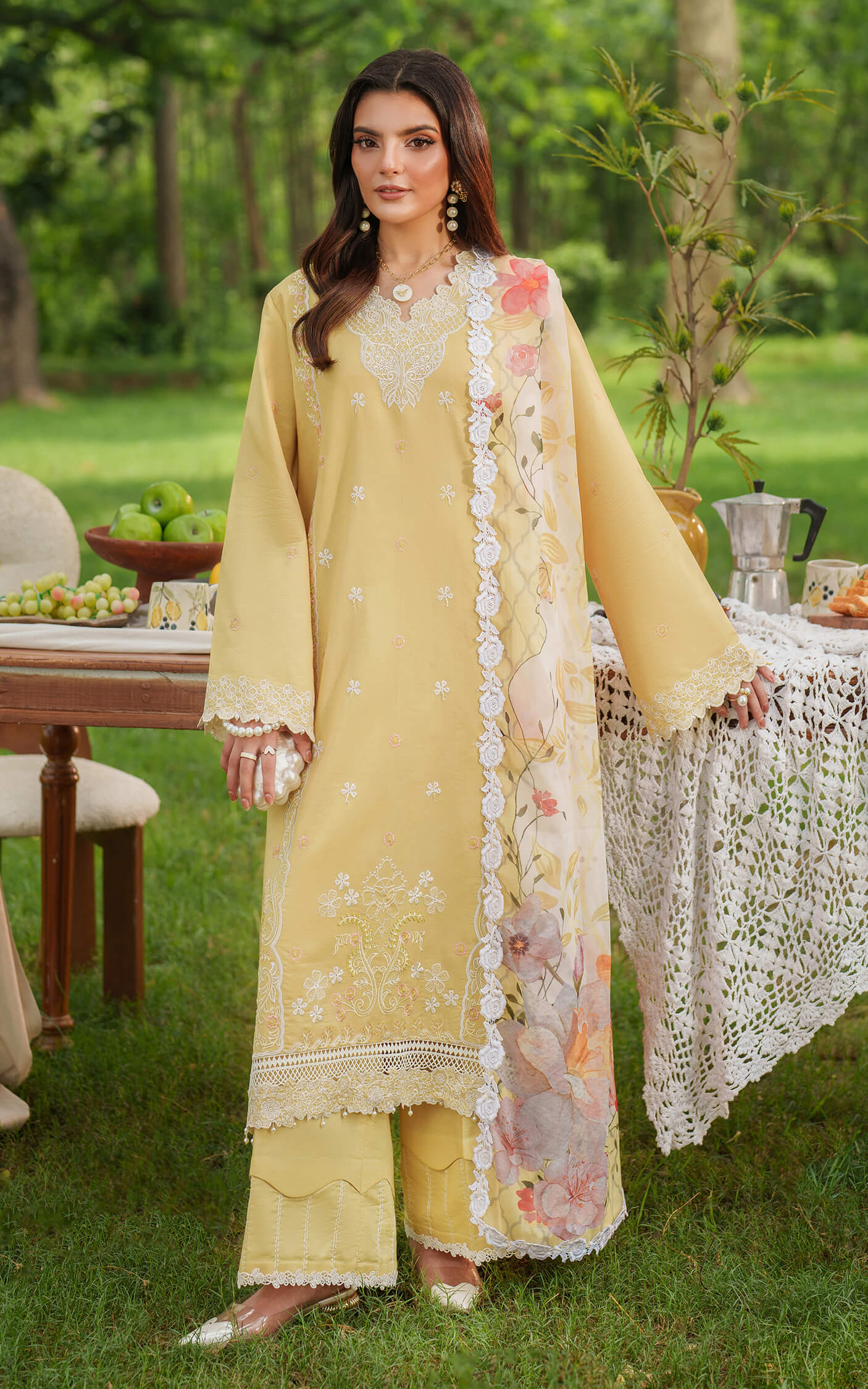 Asifa and Nabeel | Eden Cambric 25 | Golden Dust ECU25-10 - Official Asifa and Nabeel stockist in UK - Sakeena London