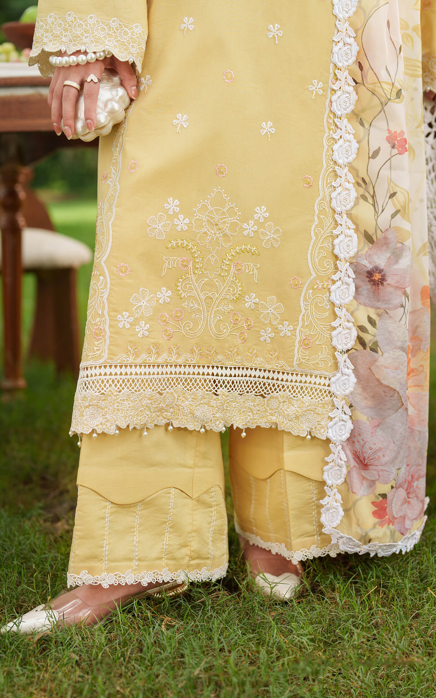Asifa and Nabeel | Eden Cambric 25 | Golden Dust ECU25-10 - Official Asifa and Nabeel stockist in UK - Sakeena London