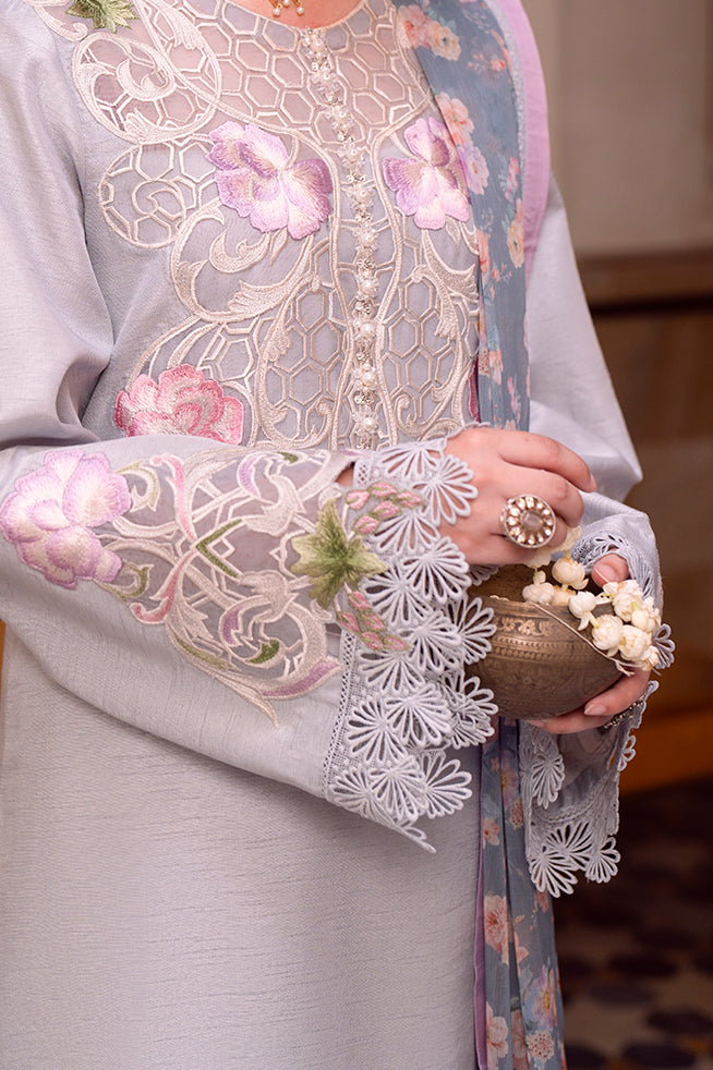 Fozia Khalid | Kahani Silk Luxury Dresses | Yasmeen - Official Fozia Khalid stockist in UK - Sakeena London
