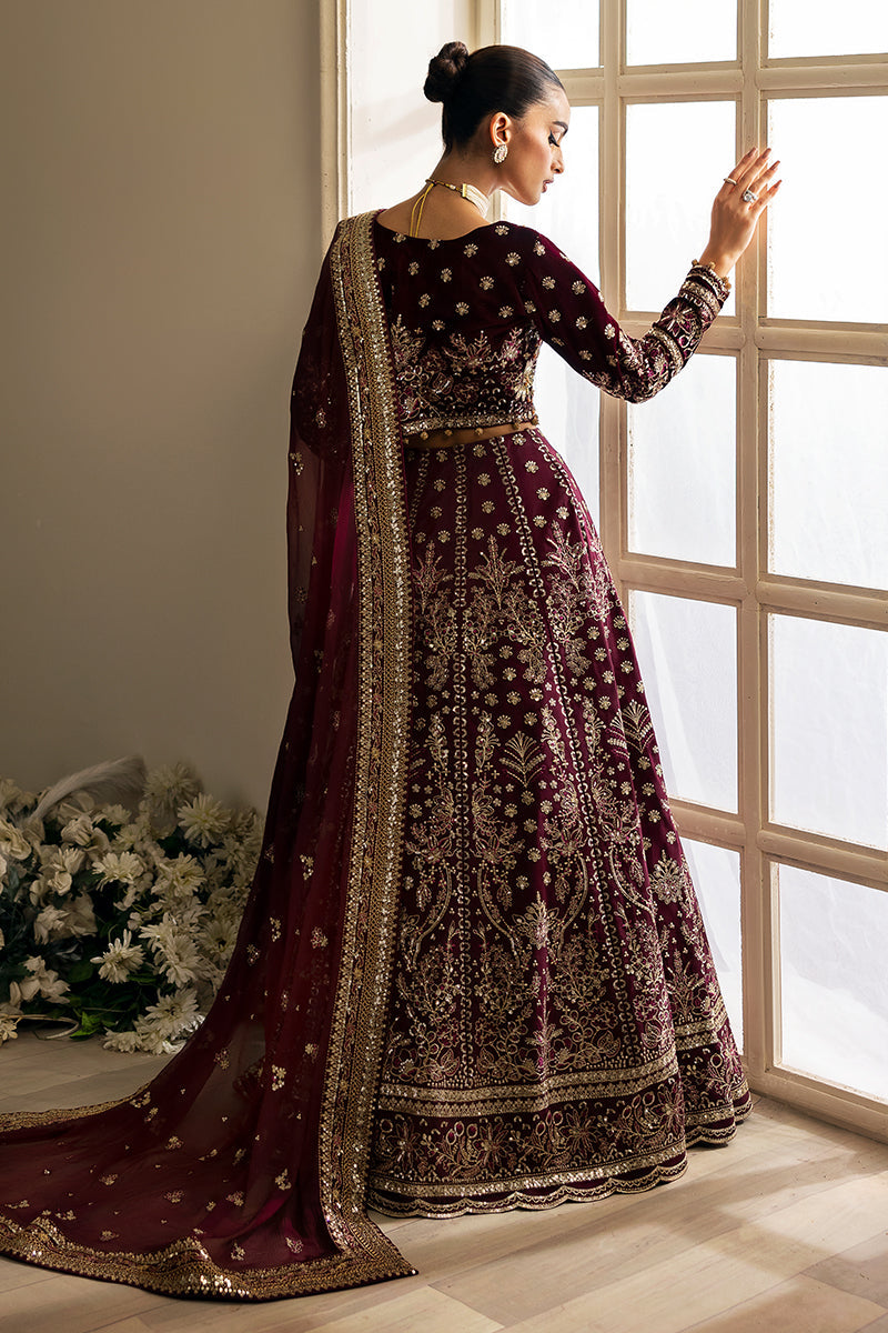 Gulaal | Celeste Velvet 24 | Carmine - Official Gulaal stockist in UK - Sakeena London