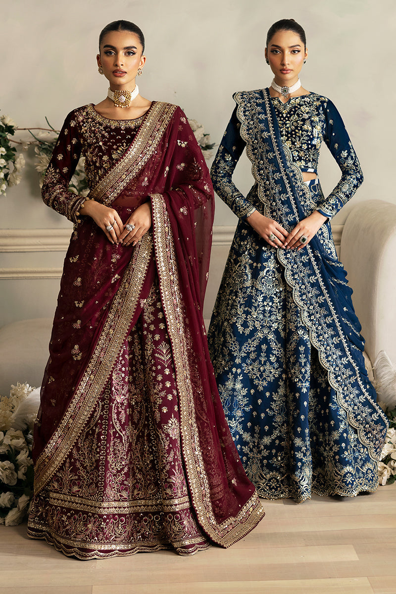 Gulaal | Celeste Velvet 24 | Carmine - Official Gulaal stockist in UK - Sakeena London