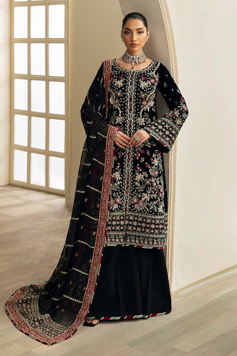 Gulaal | Celeste Velvet 24 | Raven - Official Gulaal stockist in UK - Sakeena London