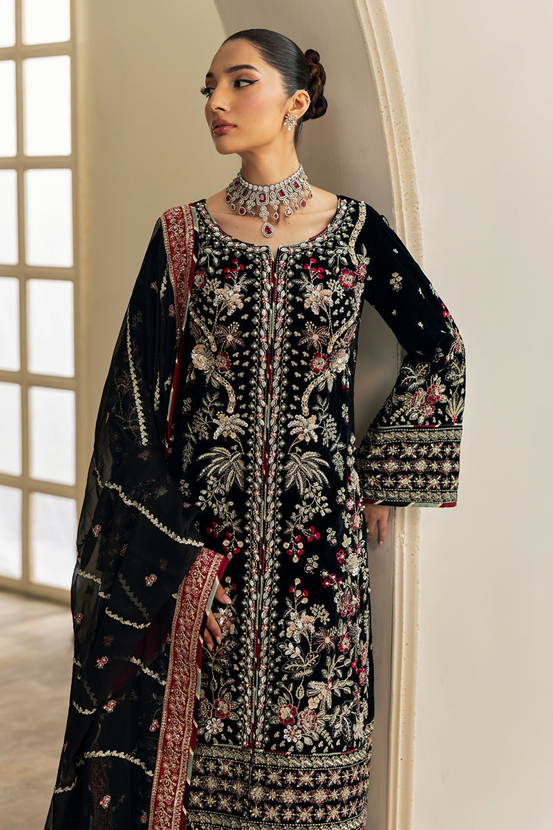 Gulaal | Celeste Velvet 24 | Raven - Official Gulaal stockist in UK - Sakeena London
