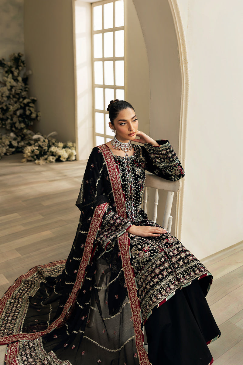Gulaal | Celeste Velvet 24 | Raven - Official Gulaal stockist in UK - Sakeena London