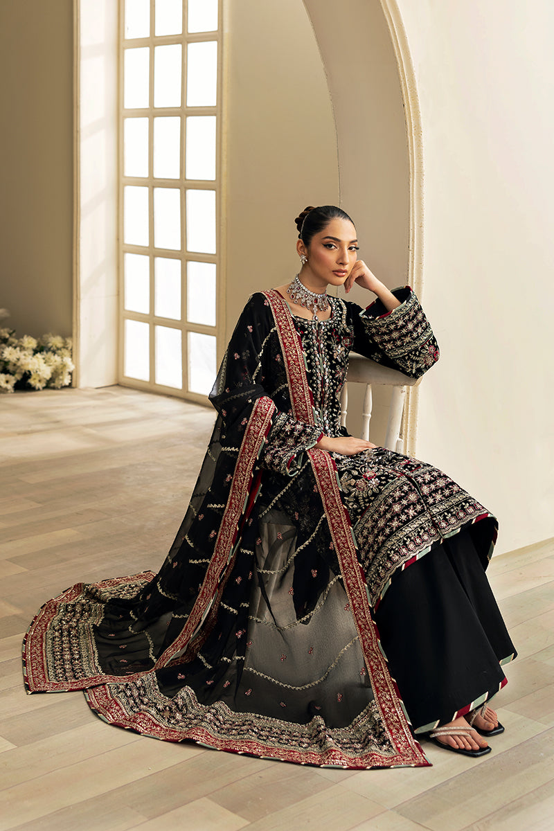 Gulaal | Celeste Velvet 24 | Raven - Official Gulaal stockist in UK - Sakeena London